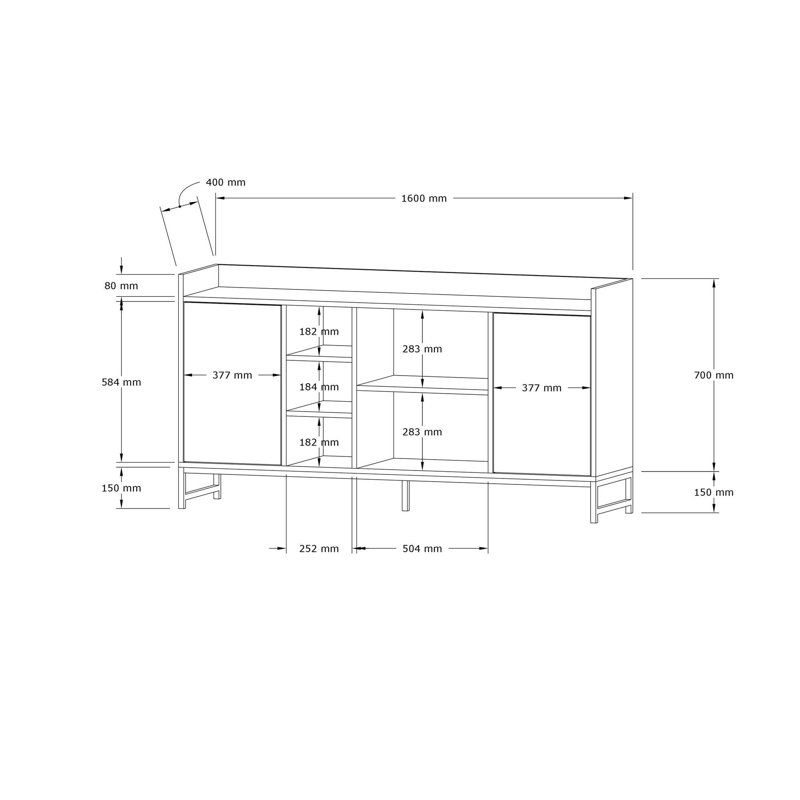Diboll 160cm Console Table