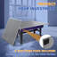 Plateau de table de tennis de table pliable et portable de 6 pi 3 po gris pour jeux d'intérieur-121198721-121198726