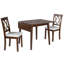 Table de salle à manger pour 4 personnes, 29,44 po L x P 46,45 po x H 29,75 po avec pieds en bois d'hévéa, pièce spacieuse, table de style américain moderne classique. 5 x 30,1 po, cuisine rectangulaire, design-833961368