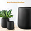 Petit pot à fleurs d'intérieur / extérieur conique en fibre K13 Nest de H 13 po x P 12,6 po (tricorne noir) Kute Nest - ouverture de pot 10 po-114407576-114407580