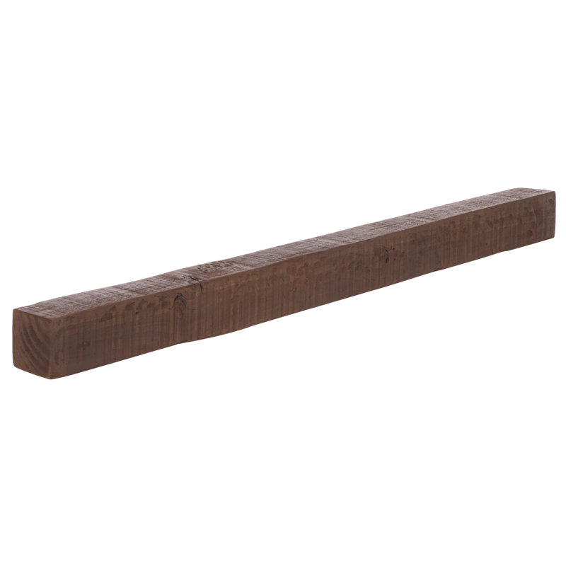 Beno Floating Mantel Shelf, 48" Width, Dark Brown