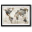 Carte antique encadrée sur papier-339524170-339524173