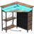 Brown 90-Degree Triangle Corner Desk: Small Space Desk With Drawers, Shelves, Power Outlets, LED Lights & Monitor Stand For Home Office/Gaming
