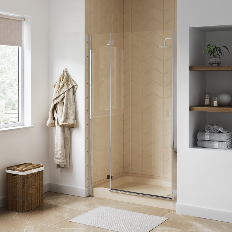 Voltaire 48" x 36" Single-Threshold, Shower Base, Right, Biscuit