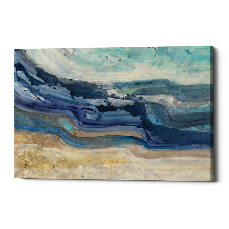 "Courants" par Albena Hristova, impression sur toile tendue, H 26 po x l 40 po x P 1,25 po