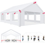Tente de réception 20 pi x 20 pi robuste, tente de mariage, tente d'événement pour fêtes