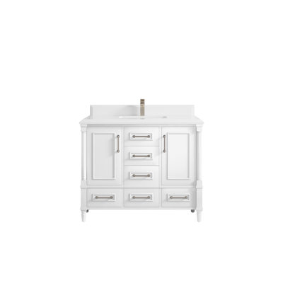 Meuble-lavabo de salle de bain l 42 po x P 22 po x H 36 po Aberdeen