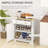 Distressed White Cabinet Sideboard - Solid Wood Countertop, 2 Drawers, Doors, Adjustable Shelf Versatile Kitchen Furniture Sideboard, Shelf, For Garage Storage
