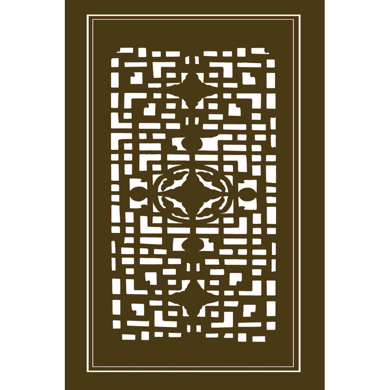 " Shoji Screen In Brown IV " by Vision Studio