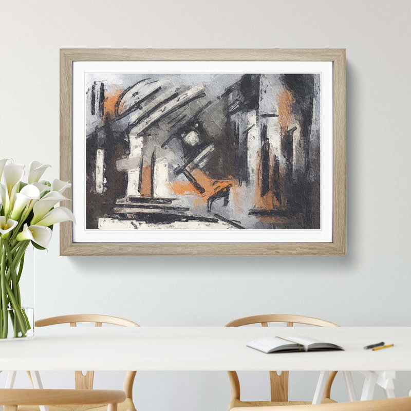 Abstract Vol.73 by S.Johnson - Single Picture Frame Print, Oak Framed, 33cm H x 45cm W x 2cm D