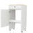 Robot Vacuum Stand Cabinet With Wheels, Sweeping Robot Storage Rack With Doors And Drawers, Side Table For Living Room, Home Office, Kitchen-Antique White