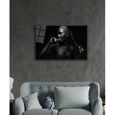 Elegant Decorative Tempered Glass Painting, 18.1 x 28.3 inches | 100% Tempered Glass, Thickness: 0.16 inches | Stunning Artwork for Home Décor, Living Room, & Office Spaces, Durable & Easy to Clean