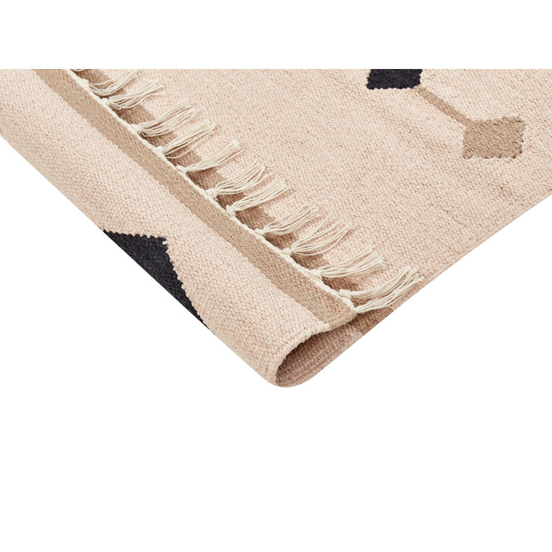 Zoie Moroccan Cotton Hand Woven Area Rug, Runner 80 x 300cm