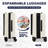 Luggage,With Front Opening,TSA Approved Lock,Hardshell Suitcase,White