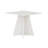 Chesterle Square Pedestal Table White