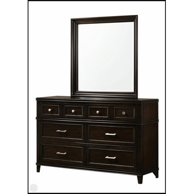 Commode à 6 tiroirs Merlot avec rangement spacieux et design intemporel, parfaite pour les chambres à coucher modernes et la vie organisée