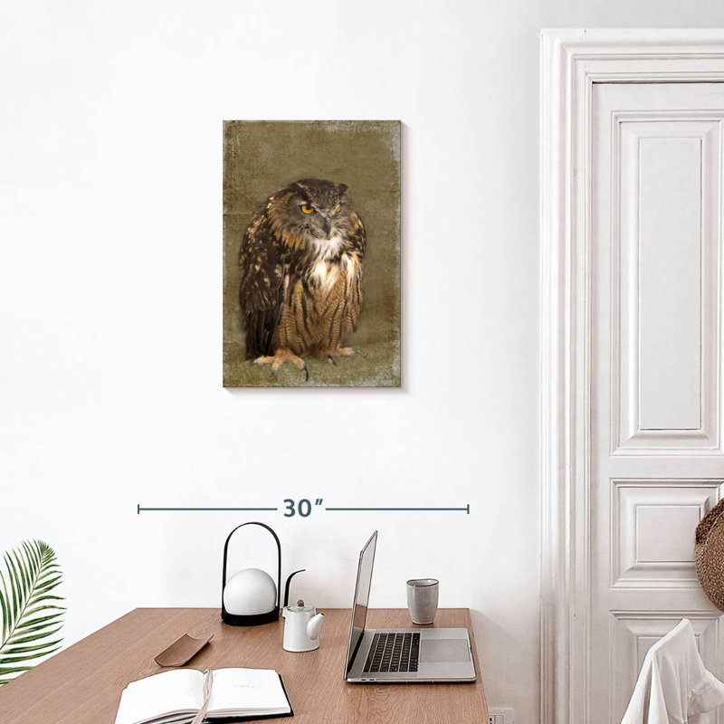 Grumpy Owl, 24" H x 16" W