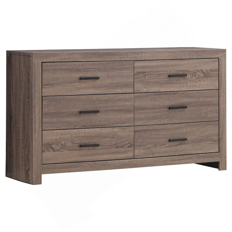 Commode 6 tiroirs Sherwood, Chêne