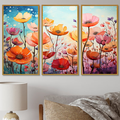 Ensemble de salon Warlick - Poppy Wall Art