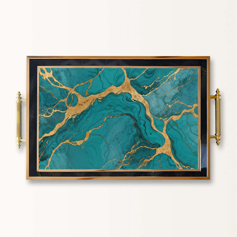 Elegant Glass Serving Tray, 19.7 x 11.4 x 1.4 inches | 100% High-Quality Glass | Perfect for Entertaining & Serving | Stylish and Functional Design for Home & Parties | Durable and Easy to Clean