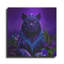 «King Panther» par Tanya Mavric, art mural en métal Dovecove, 24 po x 24 po-432710766