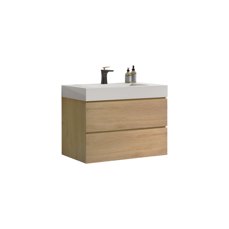 Meuble-lavabo autoportant avec lavabo double Wesley