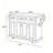 54" Rubber Wood Drop-Leaf Countertop Kitchen Cart With Spice Rack & Towel Rack-773601052