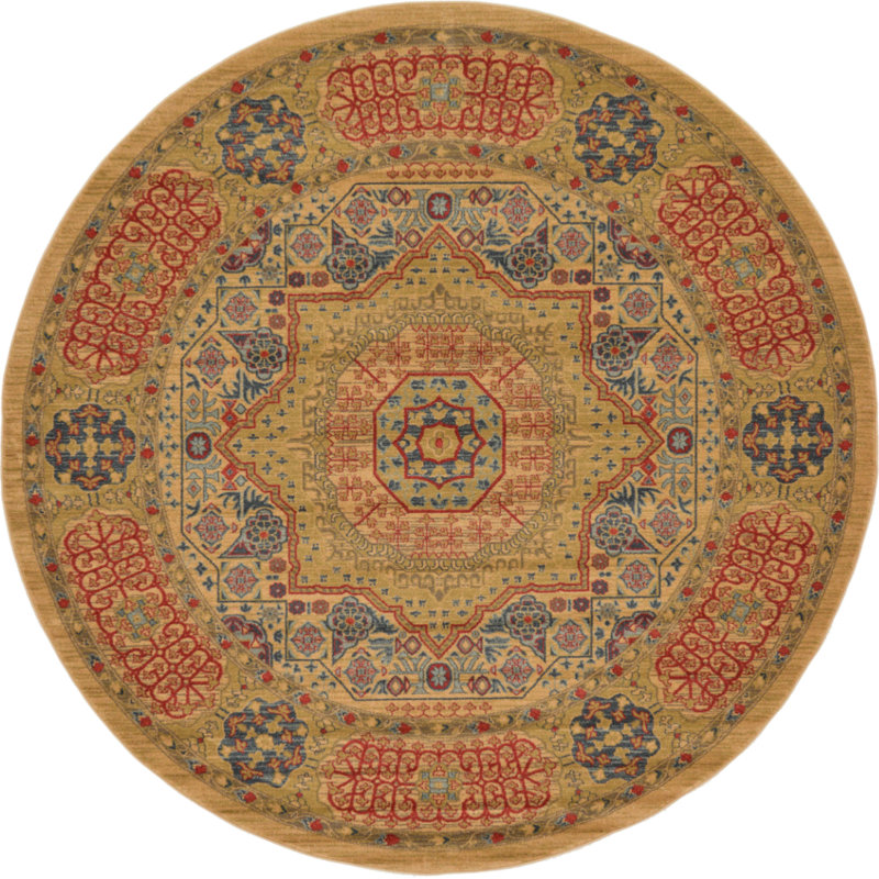 Ophelia Oriental Indoor Rug, Round 8'