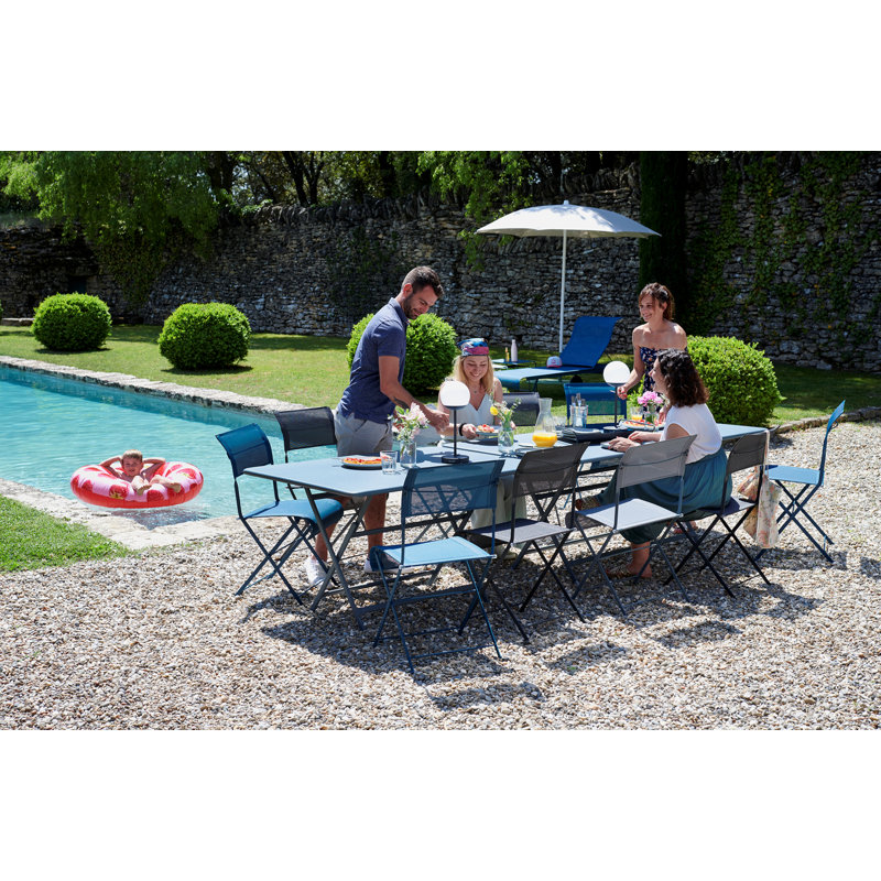 Dune Outdoor Dining Side Chair, Acapulco Blue