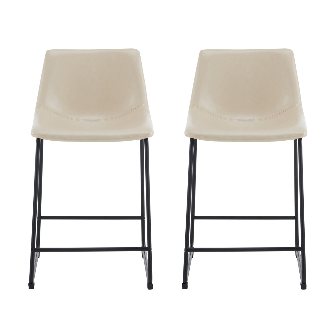 Cobina Upholstered Counter & Bar Stool (Set of 2) Dakota Fields Seat 