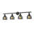 Bell - 4 Light 44" Bath Vanity Light - Oil Rubbed Bronze Finish - Light Smoke Shade-29566861