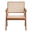 Fauteuil en rotin brun
