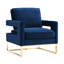 Fauteuil en velours l 33,5 po Isabel-135003545