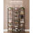 Bookcase Bookshelf, Narrow Book Shelf, Industrial Corner Shelf Storage Organizer, Slim Shelving Unit for Home Office, Living Room, Bedroom, Kitchen, Rustic Brown and Black-1620574117-1628539627