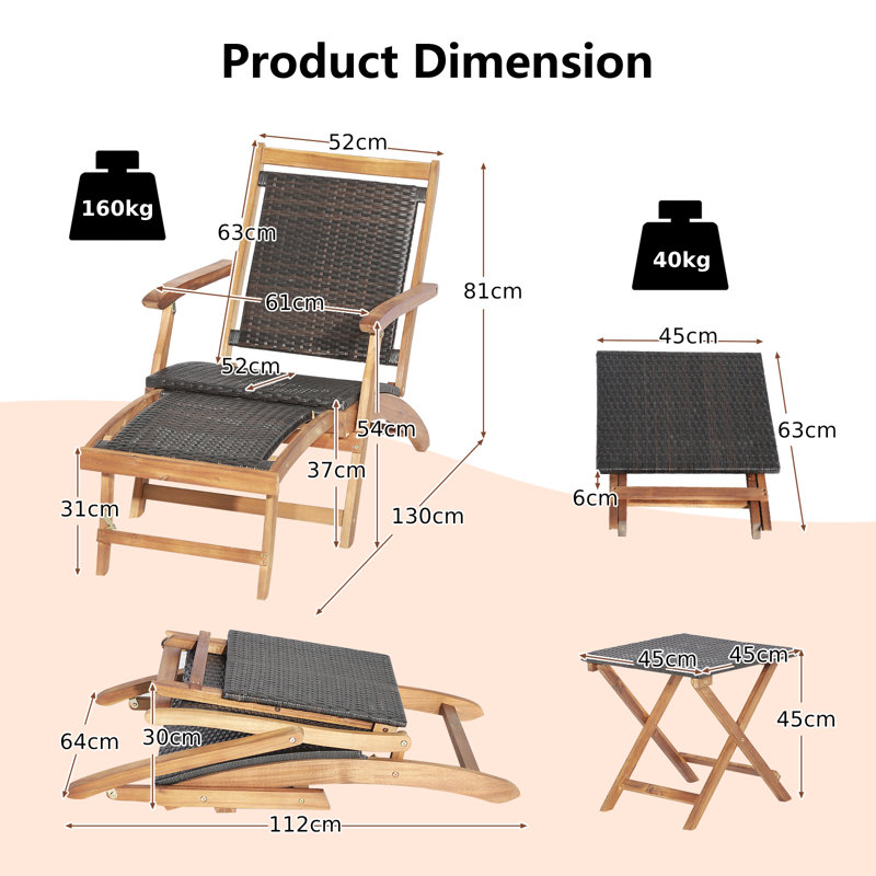 Leontina 61cm Long Single Chaise
