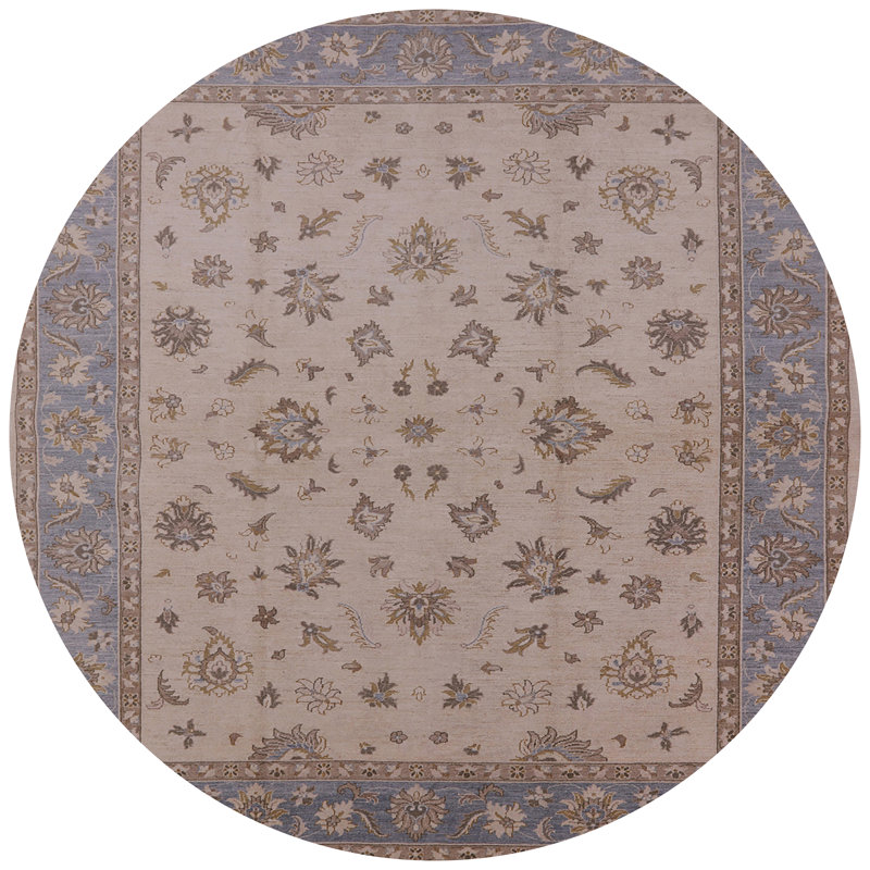 Chehalis Oriental Indoor Rug, Round 4'