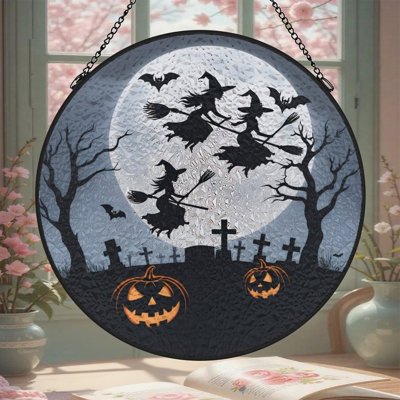 Panneau de verre Bat Witch