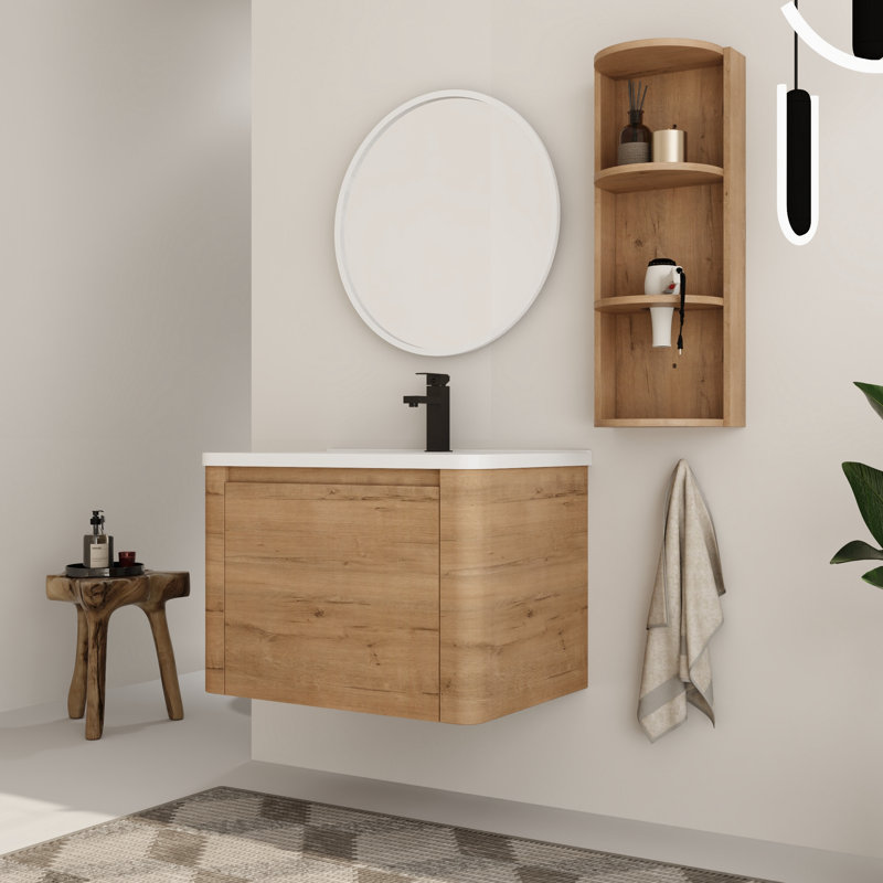 Ensemble de meuble-lavabo simple 28 po avec plateau en céramique Walden, 28"