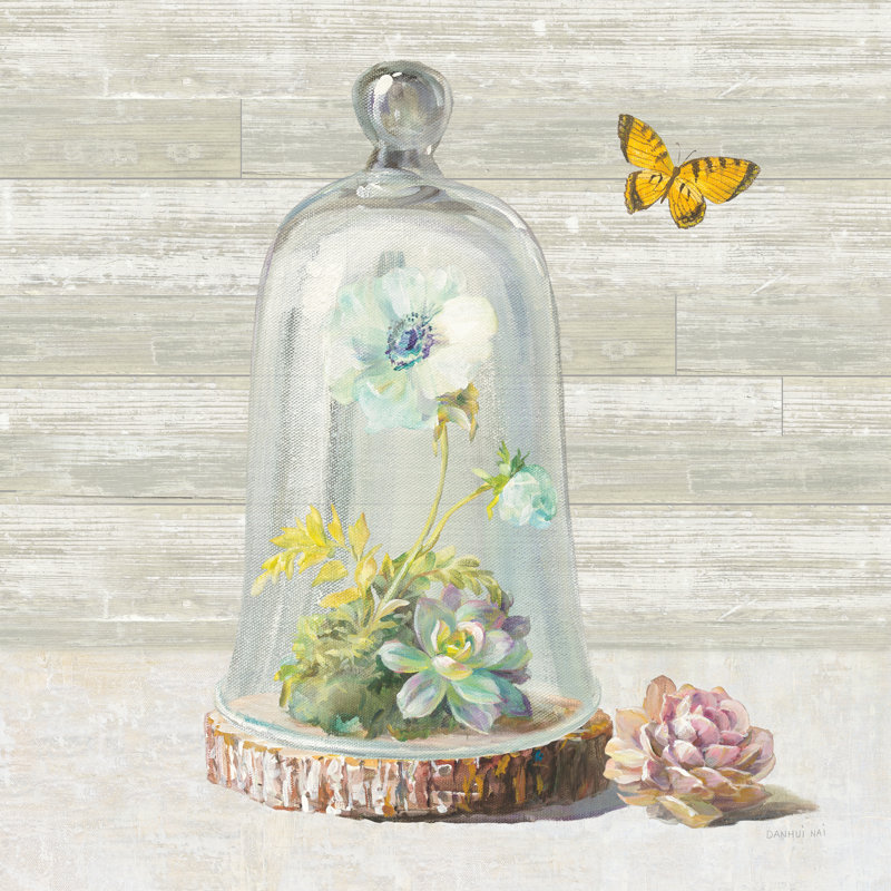 Succulent Garden II by Danhui Nai - No Frame Painting on Canvas, 91cm H x 91cm W x 3.8cm D