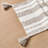 Stripe Cotton Table Runner with Tassels - 90 Inches Long - Ideal for Kitchen or Dining Room Table-116129809