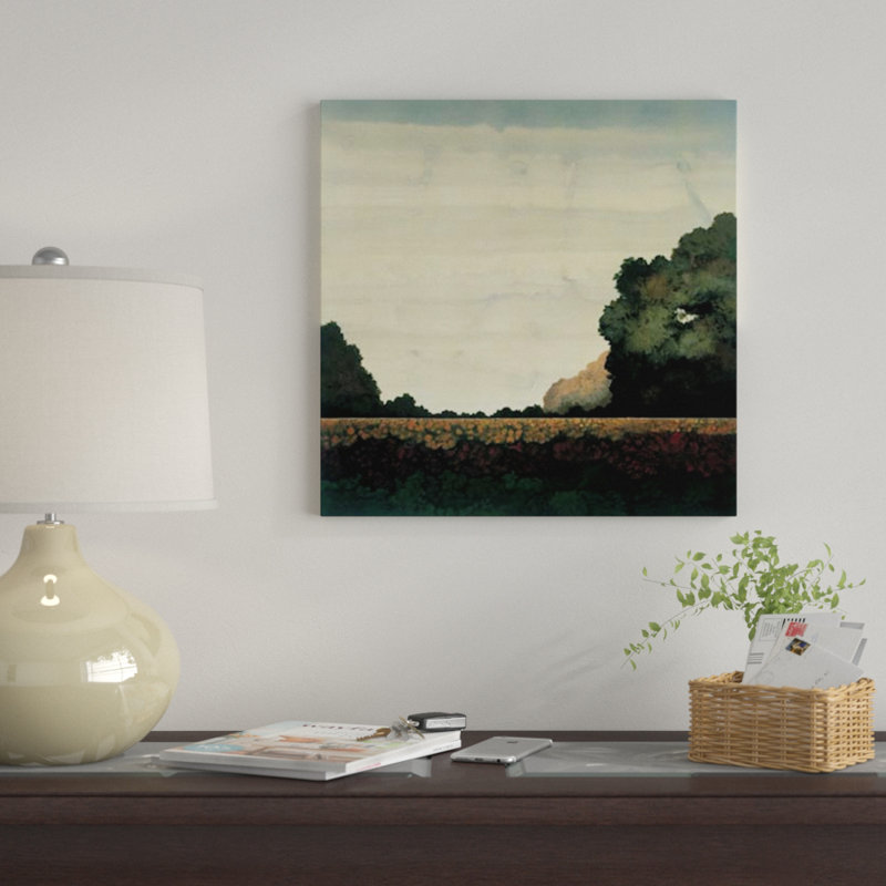 « tree line i », impression sur toile, H 12 po x l 12 po x P 0,75 po, Toile tendue, Pas de tapis