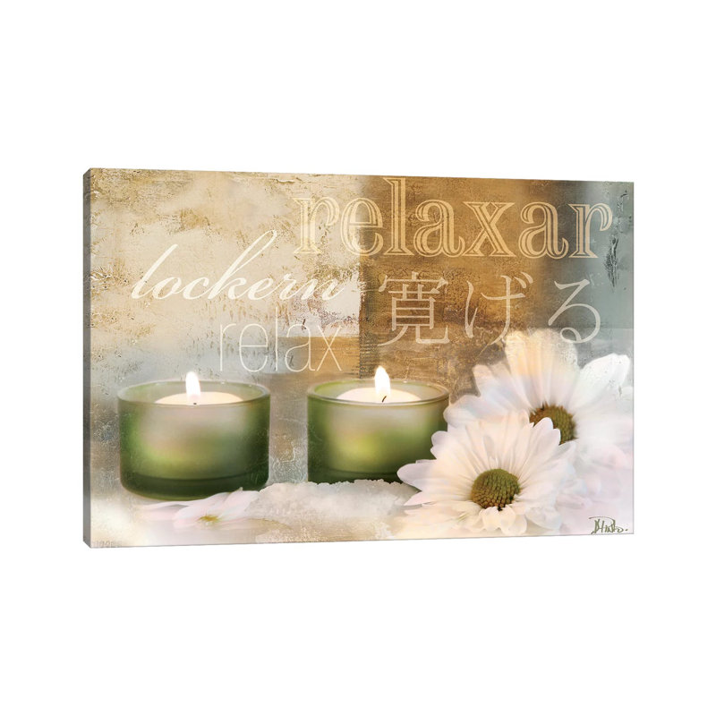 "Relaxation I" par Patricia Pinto, impression d’art graphique, Pas de tapis, H 18 po x l 26 po x P 1,5 po, Toile tendue