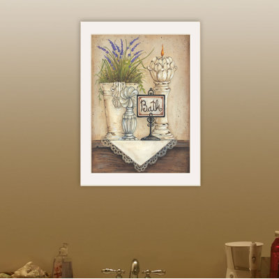 Bath Framed Wall Art for Living Room, Home Wall Décor by Mary Ann June