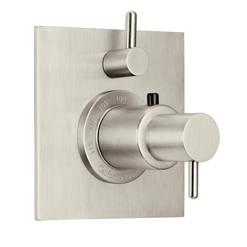 Avalon Styletherm Trim Only with Single Volume Control, Satin Brass