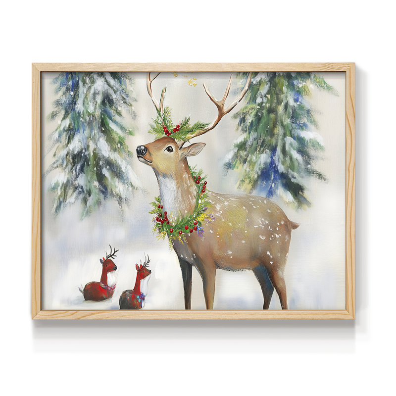 Art de Noël - CLIX - reproduction encadrée - réarmable, H 8 po x l 10 po, Naturel