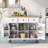 Kitchen Cart With Rubber Wood Drop-Leaf Countertop-1440312812
