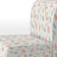 Fauteuil de chambre abstrait à motif abstrait - pétales bohémiens jaunes et roses-509466135