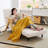 Convertible Futon Chair Bed Upholstered Armchair,Sofa & Sleeper with Solid Wood Frame-1000716387