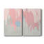 Blushing Abstract I-Premium Gallery Wrapped Canvas -Ready to Hang