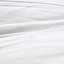 Housse de couette élégante en microfibre avec taies décoratives assorties et fermeture à boutons 4 pièces en tissu blanc matelassé
